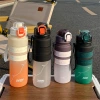 The popular gradient frosted plastic direct drinking water cup is a portable bouncy lid bag for students' outdoor fitness with a filter screen and a high level of appearance details Picture